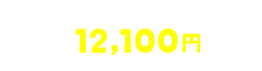 ⽉々12,100円〜（税込）